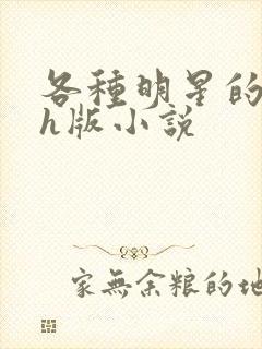 各种明星的综艺h版小说