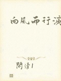向风而行演员表