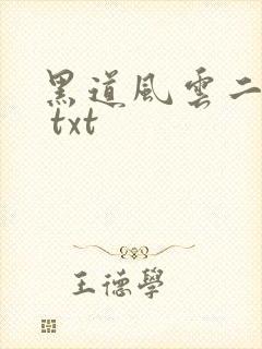 黑道风云二十年 txt