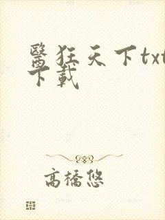 医狂天下txt下载
