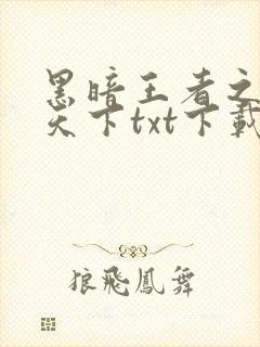 黑暗王者之妖临天下txt下载