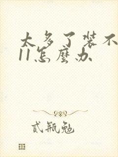 太多了装不下h11怎么办