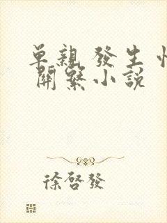 单亲 发生 性 关系小说