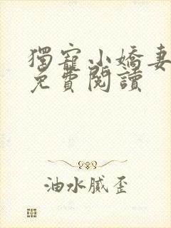 独宠小娇妻全文免费阅读