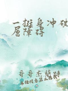 一挺身冲破了那层障碍