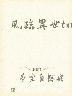 风临异世txt