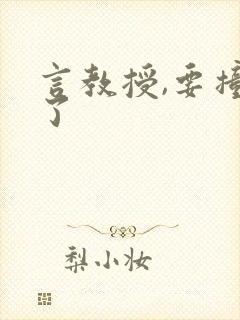 言教授,要撞坏了