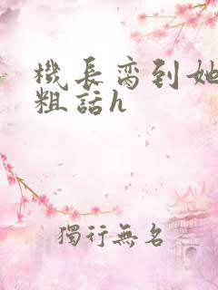 机长脔到她哭h粗话h