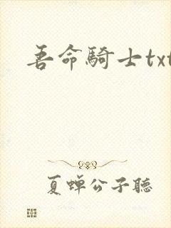 吾命骑士txt