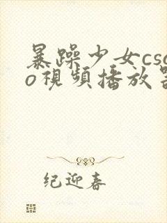 暴躁少女csgo视频播放器推荐