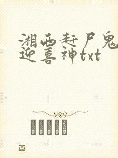 湘西赶尸鬼事之迎喜神txt
