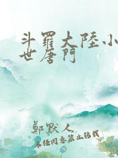 斗罗大陆小说绝世唐门