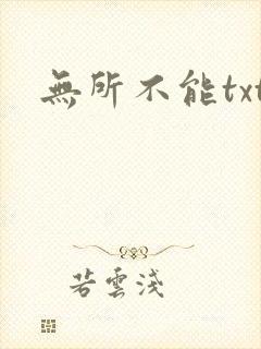 无所不能txt