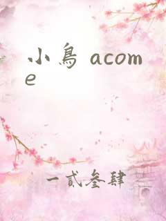 小鸟 acome
