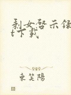 剩女启示录txt下载