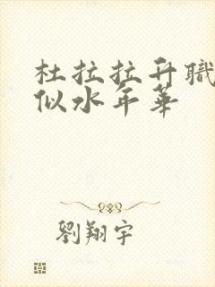 杜拉拉升职记之似水年华