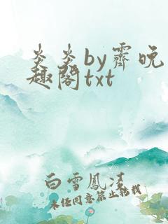 炎炎by霁晚笔趣阁txt