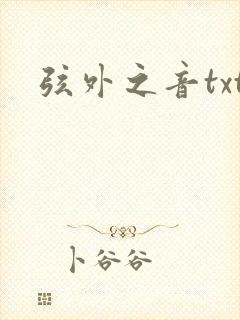 弦外之音txt