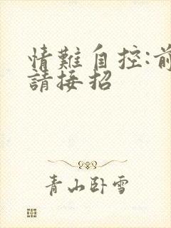 情难自控:前夫请接招