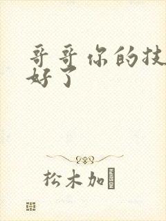 哥哥你的技术太好了