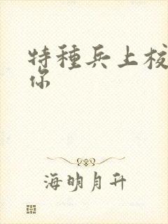 特种兵上校赖上你