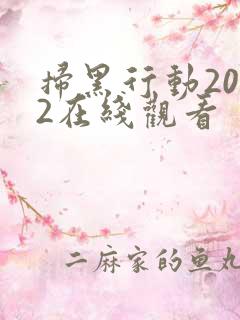 扫黑行动2022在线观看