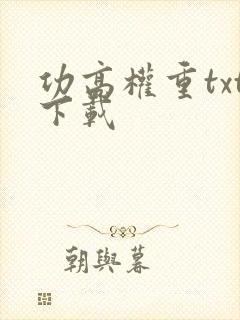 功高权重txt下载