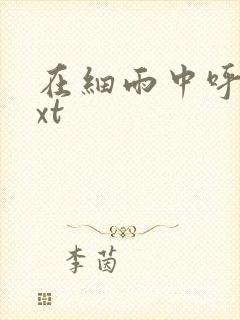 在细雨中呼喊txt