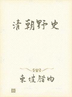 清朝野史