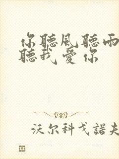 你听风听雨却不听我爱你