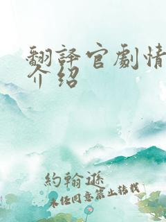 翻译官剧情分集介绍