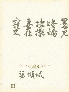 宠妻攻略墨太太又在撒娇免费阅读