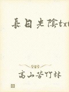 长日光阴txt