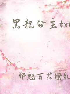 黑龙公主txt