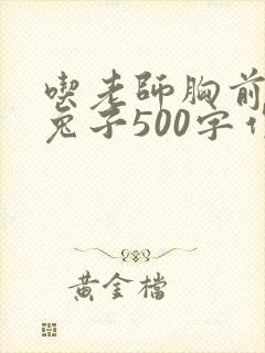 吃老师胸前的小兔子500字作文