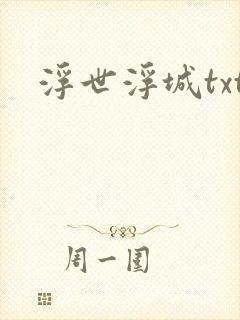 浮世浮城txt