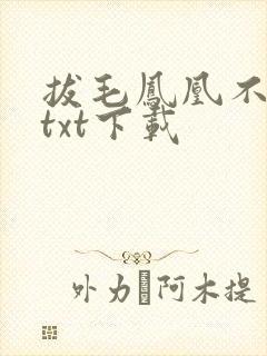 拔毛凤凰不如鸡txt下载