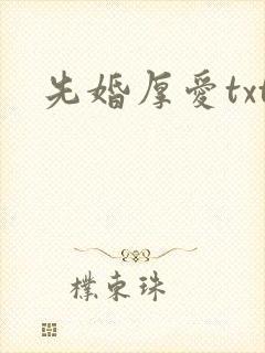 先婚厚爱txt