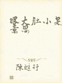 眼大肚小是什么意思