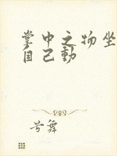 掌中之物坐上来自己动