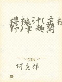 樱桃汁(宋枝江野)笔趣阁