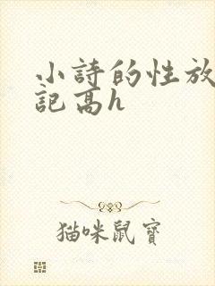 小诗的性放荡日记高h