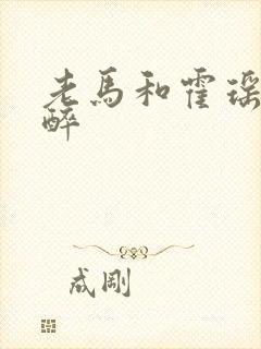 老马和霍瑶瑶喝醉