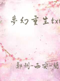 梦幻重生txt