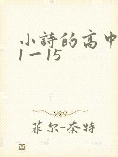 小诗的高中日记1一15