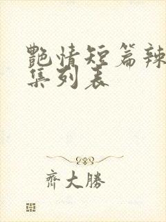 艳情短篇辣文合集列表