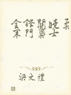 金锋关晓柔小说寒门枭士