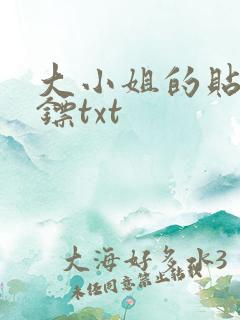 大小姐的贴身保镖txt