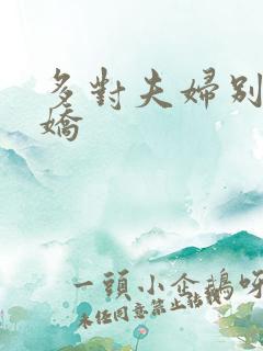 多对夫妇别墅群娇