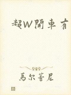 超W开车有过程